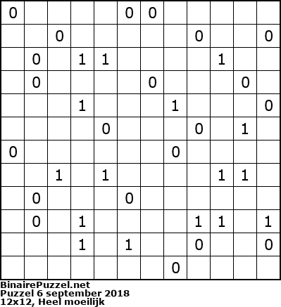 Binaire Puzzel