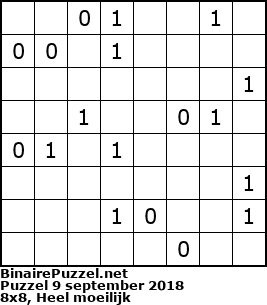 Binaire Puzzel