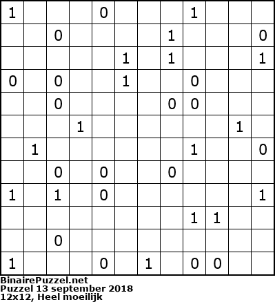 Binaire Puzzel