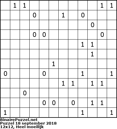 Binaire Puzzel
