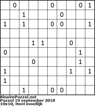 Binaire Puzzel