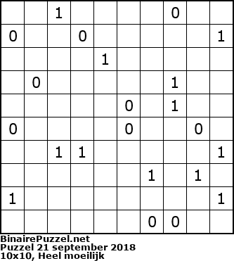 Binaire Puzzel