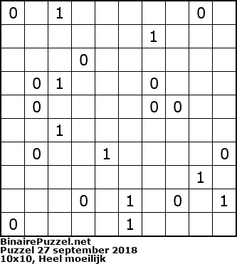 Binaire Puzzel