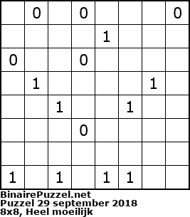 Binaire Puzzel