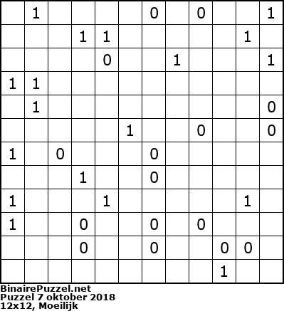 Binaire Puzzel