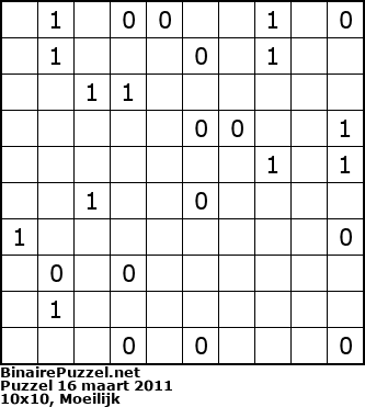 Binaire Puzzel