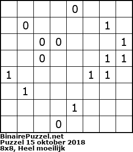 Binaire Puzzel