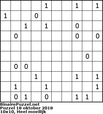 Binaire Puzzel