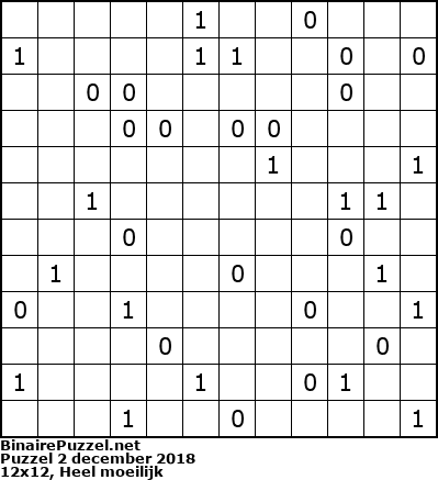 Binaire Puzzel