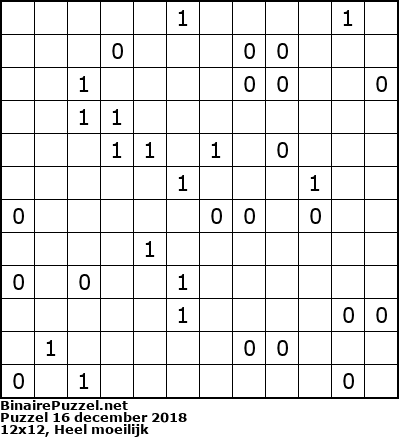 Binaire Puzzel