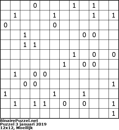 Binaire Puzzel