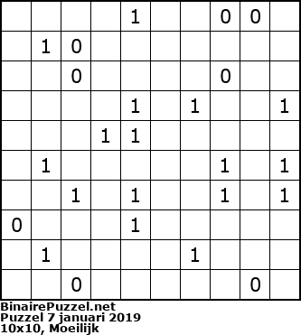 Binaire Puzzel