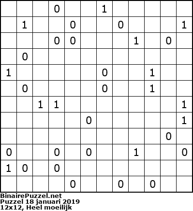 Binaire Puzzel