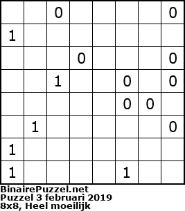 Binaire Puzzel