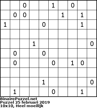 Binaire Puzzel