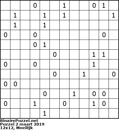 Binaire Puzzel