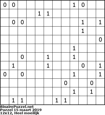 Binaire Puzzel