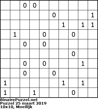 Binaire Puzzel