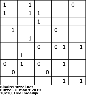 Binaire Puzzel
