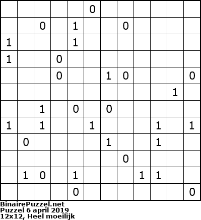 Binaire Puzzel