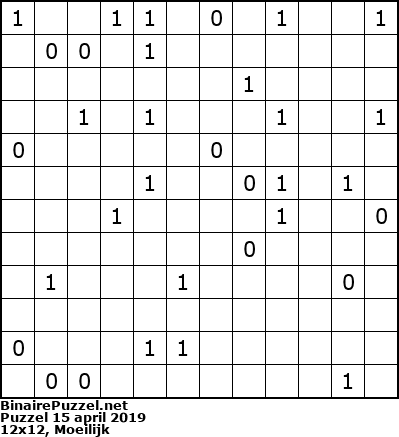 Binaire Puzzel