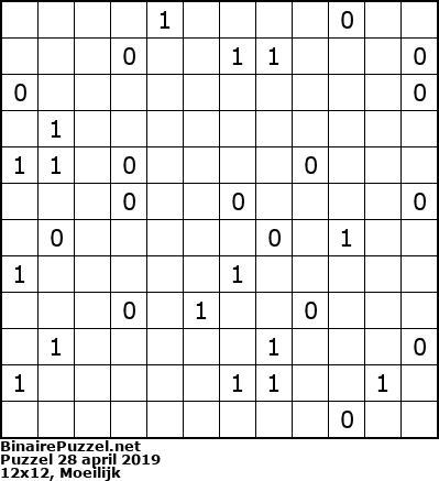 Binaire Puzzel