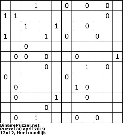 Binaire Puzzel