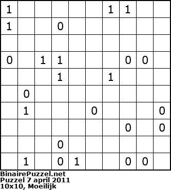 Binaire Puzzel