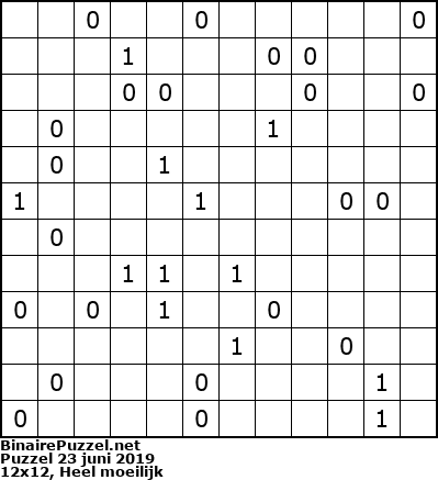 Binaire Puzzel
