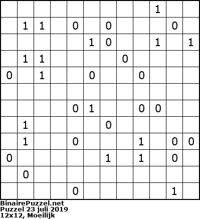 Binaire Puzzel