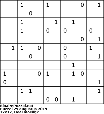 Binaire Puzzel