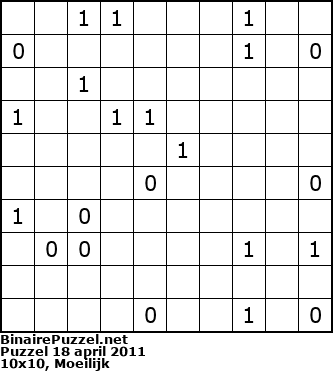 Binaire Puzzel