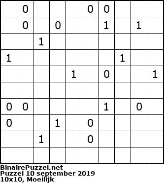 Binaire Puzzel