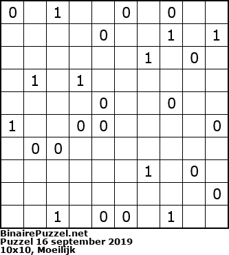 Binaire Puzzel