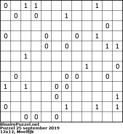 Binaire Puzzel