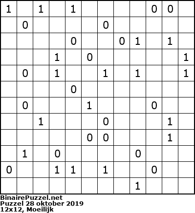 Binaire Puzzel