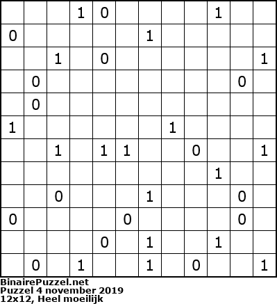 Binaire Puzzel