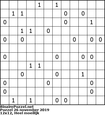 Binaire Puzzel