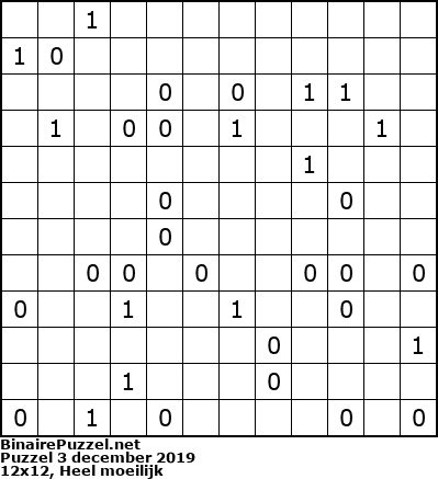 Binaire Puzzel