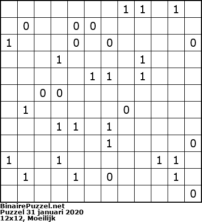 Binaire Puzzel