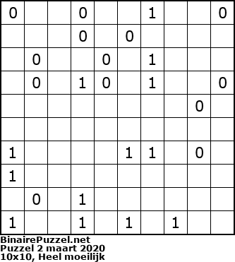 Binaire Puzzel