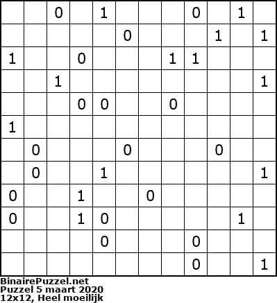 Binaire Puzzel