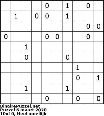 Binaire Puzzel