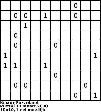 Binaire Puzzel