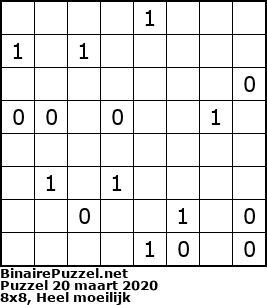 Binaire Puzzel