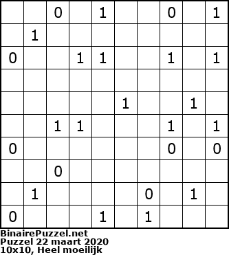 Binaire Puzzel