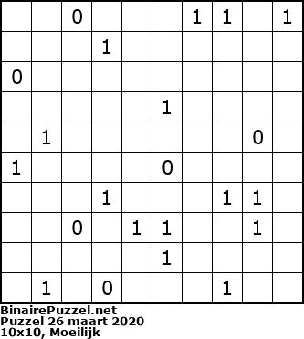 Binaire Puzzel