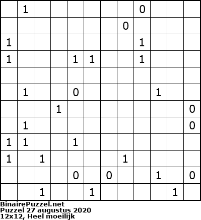 Binaire Puzzel
