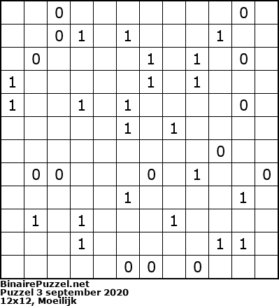 Binaire Puzzel