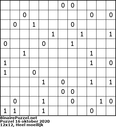 Binaire Puzzel